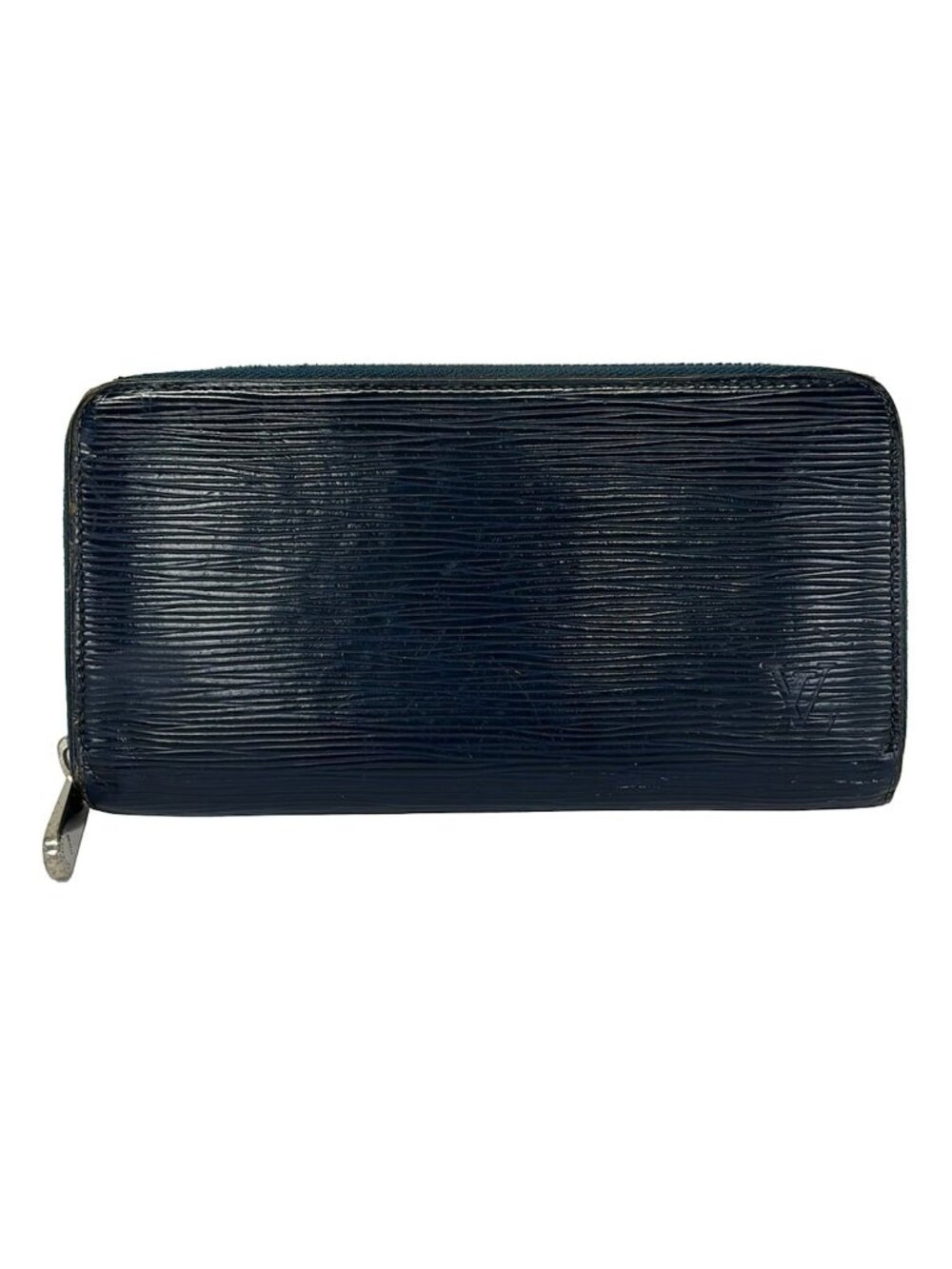 Louis Vuitton Wallet Epi Zippy Indigo Blue Leather